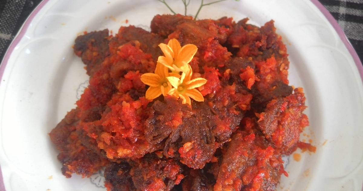 Resep Dendeng Balado Padang Dendeng Batokok Oleh Alina Pramudita