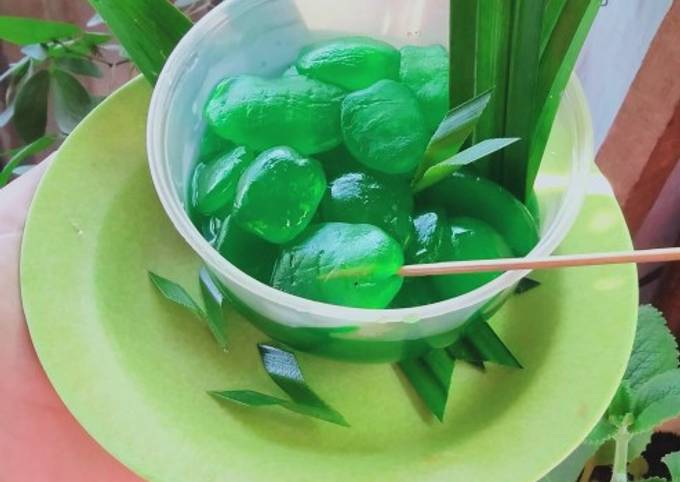 Manisan kolang Kaling hijau pandan uwuuww🤩