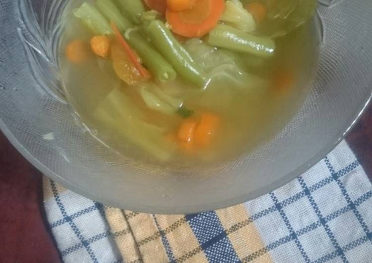 Cara Membuat Sayur bening bumbu rimpang Bikin Nagih