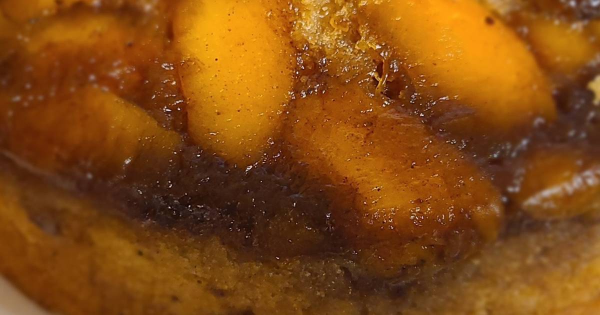 Peach Upside-Down Bundt Cake Recipe by Taylor Haston - Cookpad