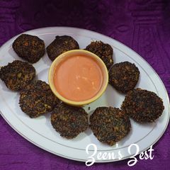 A picture of Black Quinoa and Sweet Potato Cutlets.