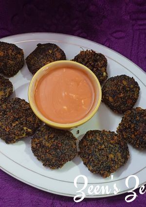 A picture of Black Quinoa and Sweet Potato Cutlets.
