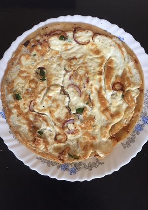 A picture of Chapati egg roll.