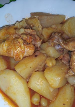 صورة لوصفة بطاطا 🍠 حمرا بالدجاج