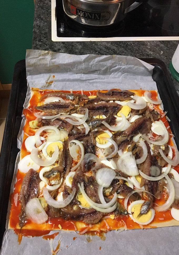 Una foto de Torta de sardinas arenques