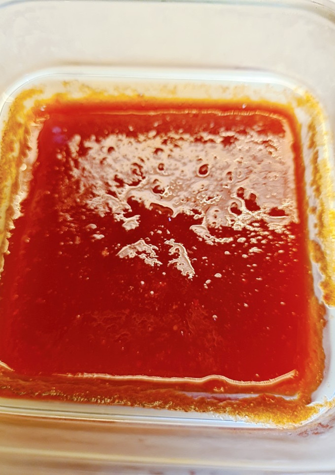 Una foto de Salsa agridulce de pimiento rojo