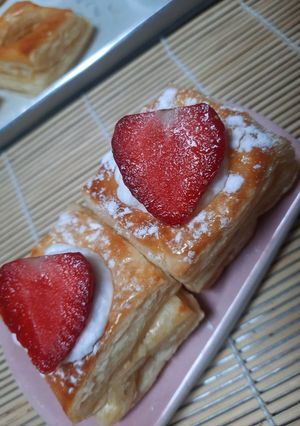 Foto resep Puff Pastry Stawberry Cream