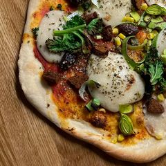 A picture of Cashew mozzarella.