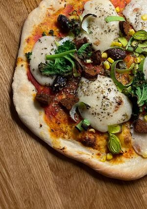 A picture of Cashew mozzarella.