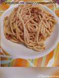 Spaghetti con tonno e pangrattato
