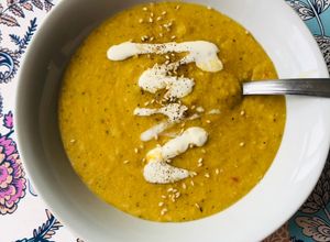 Una foto de Crema de garbanzos para días nublados