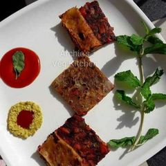 A picture of Mix veg paratha.