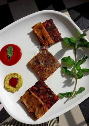 A picture of Mix veg paratha.