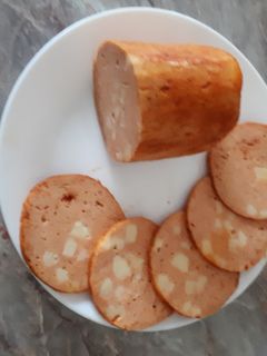 Sajtos csirkemellsonka recept fotója