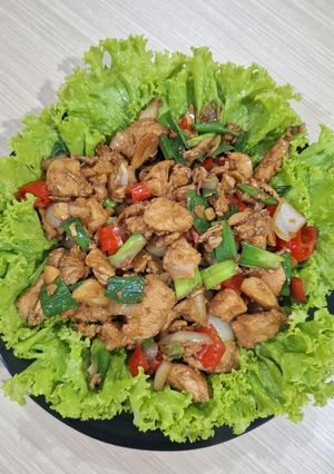Foto resep Ayam Lada Putih ala Resto Bumbu Meresap 🍗🥬🌶