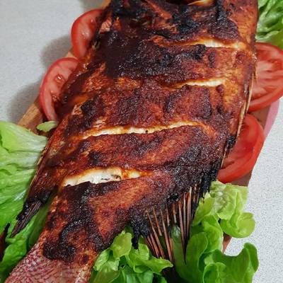 Jimbaran grilled red snapper fish Recipe by Kezia's Kitchen 👩‍🍳 - Cookpad