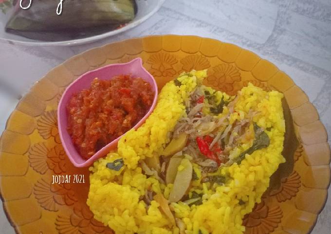 Standar Bagaimana cara membuat Pepes Nasi Jengkol Teri dijamin sesuai selera