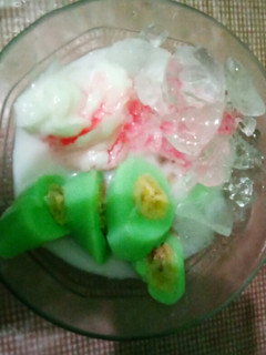 Foto resep Es pisang ijo