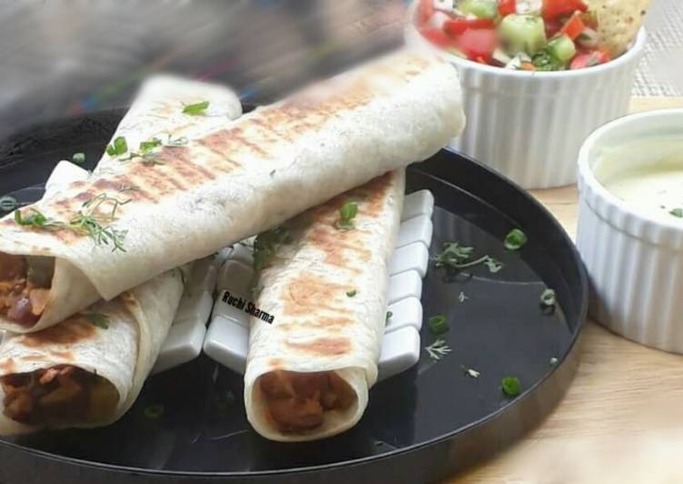 Easiest Way to Prepare Super Quick Homemade Vegetarian grilled Taquitos