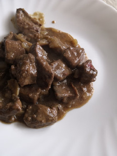 Una foto de Hígado encebollado