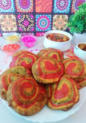 कलरफुल पूरी colourful Puri रेसिपी मुख्य फोटो