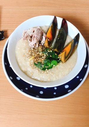 รูปของ โจ๊กข้าวโอ๊ตไข่เยี่ยวม้า