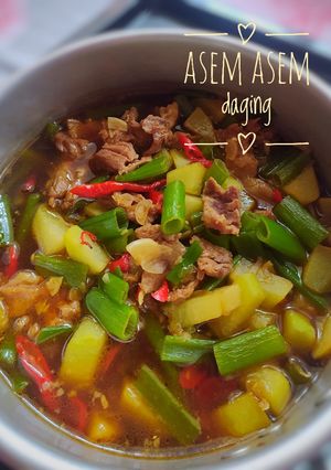 Foto resep Asem asem daging