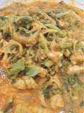 Tumis sawi pahit labu japan cabe Vegan