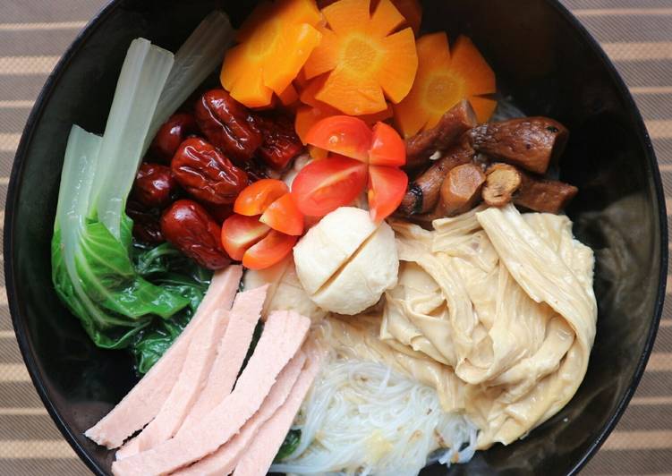 Langkah Mudah untuk mengolah Sup Bihun Vegetarian Anti Gagal