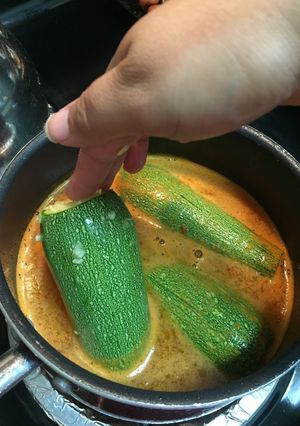 A picture of Stuffed Calabaza (Squash).