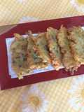 Japanese Tempura de papas con legumbres!!