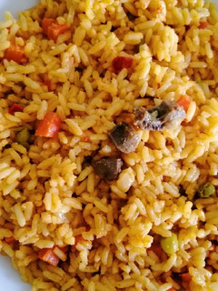 صورة لوصفة رز بالخضار والكاري