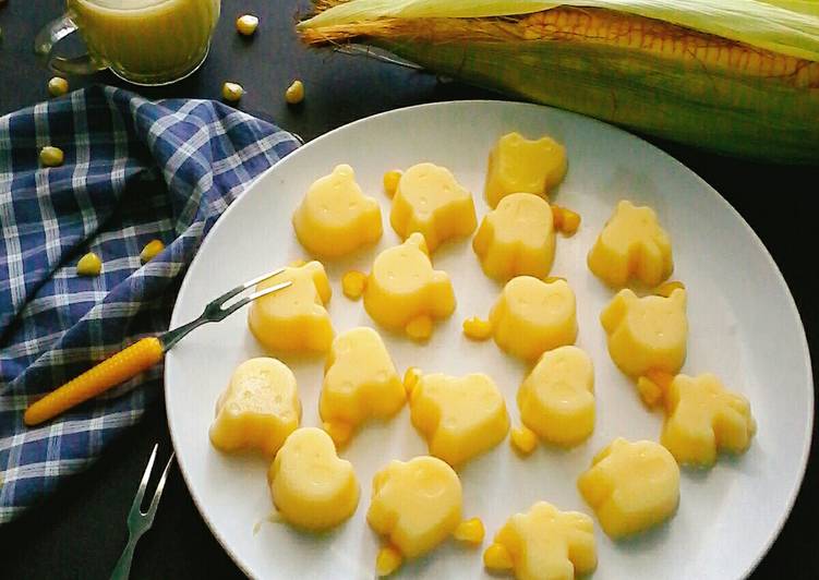 Cara masak Puding Jagung  Mudah