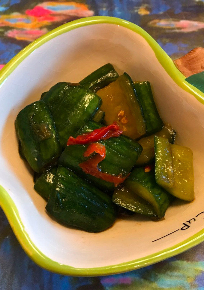 A picture of Chilled Cucumber in Sauce.