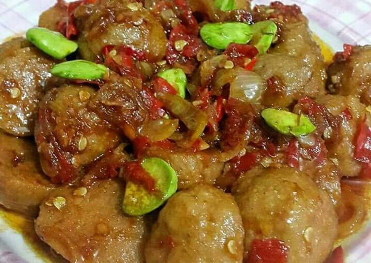 Resep Oseng2 bakso pete yang Lezat
