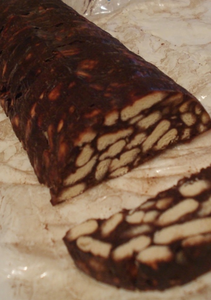 Kekszszalámi recept fotója