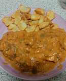 Conejo con tomate