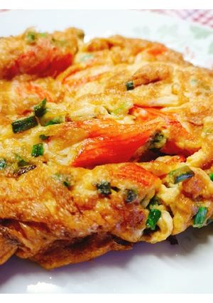 รูปของ 🥚🦀ไข่เจียวปูอัด - Crab Stick Omelette