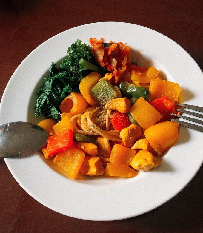 Hình của món 🍾 Mì Ý Ức Gà Spaghetti Eat Clean.