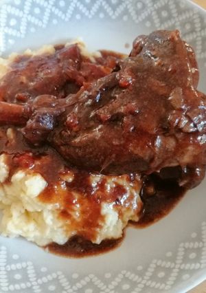 A picture of Lamb Shanks to die for.