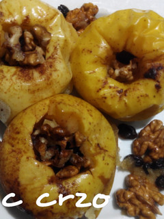 Una foto de Manzanas asadas en el microondas