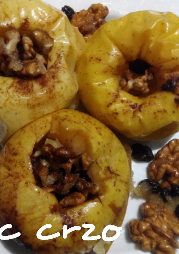 Una foto de Manzanas asadas en el microondas