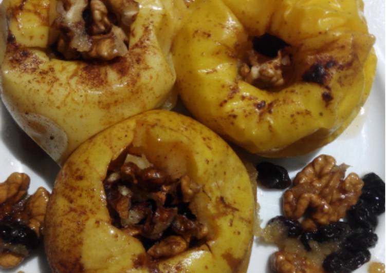 Manzanas asadas al microondas receta Manzanas asadas al microondas receta