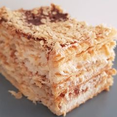 A picture of Easy, No-Bake Cracker Cheese Layer Cake.