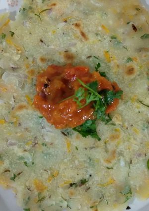 A picture of Rice masala roti.