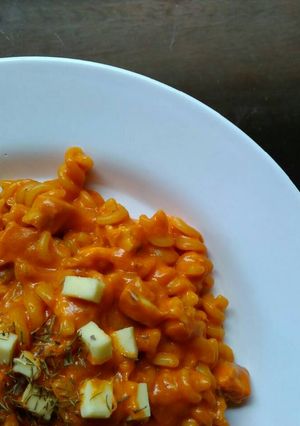 Foto resep Creamy Spicy Fusilli Pasta