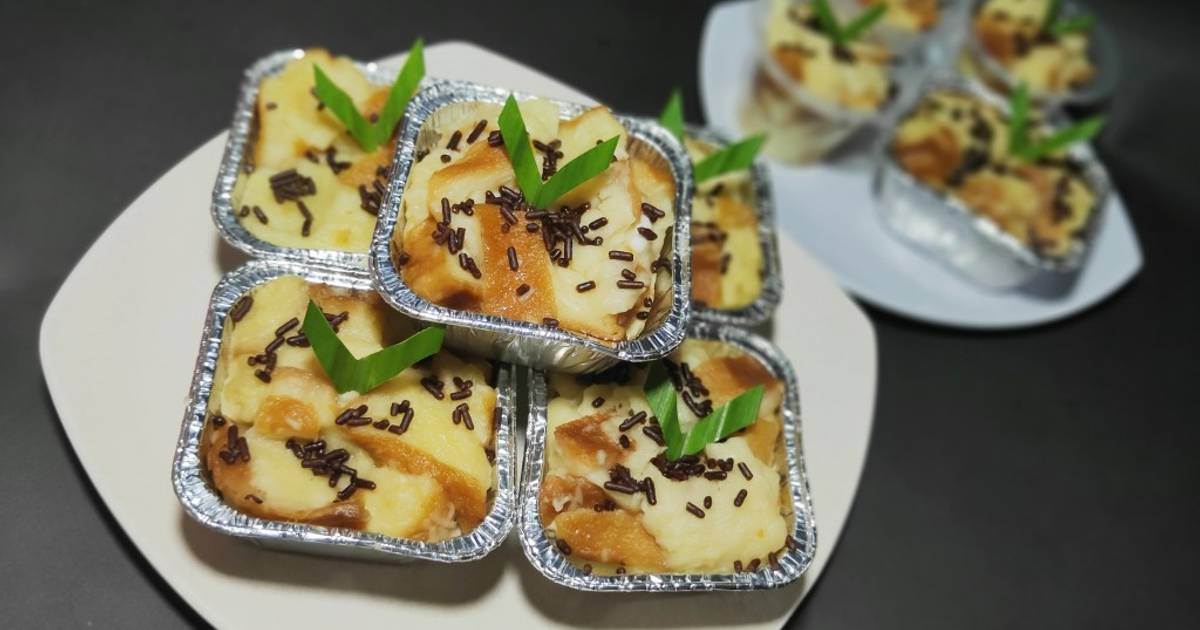 Resep Puding Roti Tawar Kukus Oleh Mak Riska - Cookpad