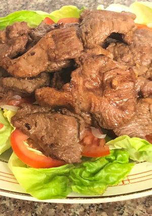 Hình của món Beefsteak thịt trừu.