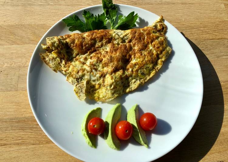 Za’atar and feta omelette