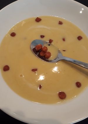 Csicseriborsó krémleves recept fotója